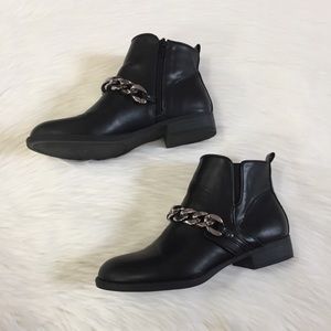G By Guess Indee Chelsea Chain Detail Ankle Boots